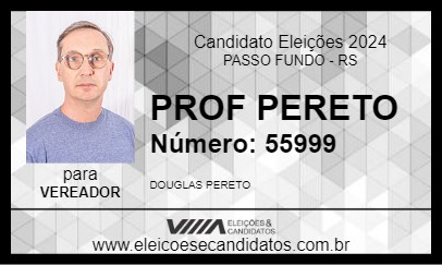 Candidato PROF PERETO 2024 - PASSO FUNDO - Eleições