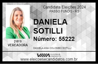 Candidato DANIELA SOTILLI 2024 - PASSO FUNDO - Eleições