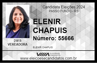 Candidato ELENIR CHAPUIS 2024 - PASSO FUNDO - Eleições