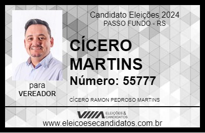 Candidato CÍCERO MARTINS 2024 - PASSO FUNDO - Eleições