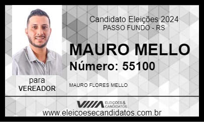 Candidato MAURO MELLO 2024 - PASSO FUNDO - Eleições