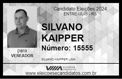 Candidato SILVANO KAIPPER 2024 - ENTRE-IJUÍS - Eleições