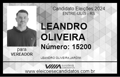 Candidato LEANDRO OLIVEIRA 2024 - ENTRE-IJUÍS - Eleições