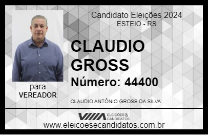 Candidato CLAUDIO GROSS 2024 - ESTEIO - Eleições