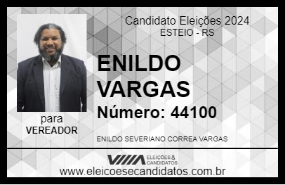 Candidato ENILDO VARGAS 2024 - ESTEIO - Eleições