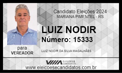 Candidato LUIZ NODIR 2024 - MARIANA PIMENTEL - Eleições