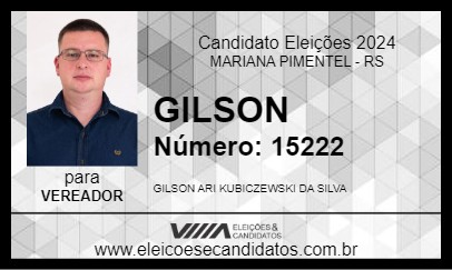 Candidato GILSON 2024 - MARIANA PIMENTEL - Eleições