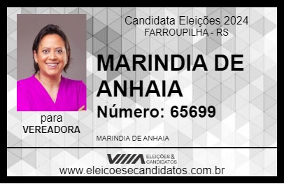 Candidato MARINDIA DE ANHAIA 2024 - FARROUPILHA - Eleições