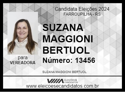 Candidato SUZANA MAGGIONI BERTUOL 2024 - FARROUPILHA - Eleições