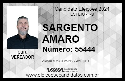 Candidato SARGENTO AMARO 2024 - ESTEIO - Eleições