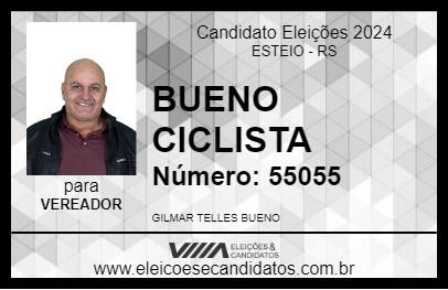 Candidato BUENO CICLISTA 2024 - ESTEIO - Eleições