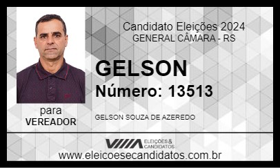 Candidato GELSON 2024 - GENERAL CÂMARA - Eleições