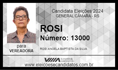 Candidato ROSI 2024 - GENERAL CÂMARA - Eleições