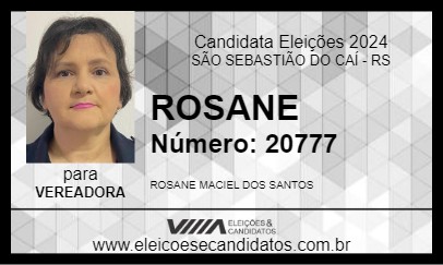 Candidato ROSANE 2024 - SÃO SEBASTIÃO DO CAÍ - Eleições