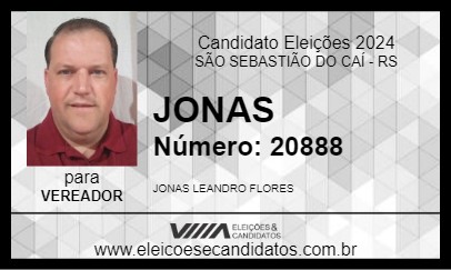 Candidato JONAS 2024 - SÃO SEBASTIÃO DO CAÍ - Eleições