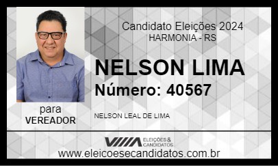 Candidato NELSON LIMA 2024 - HARMONIA - Eleições