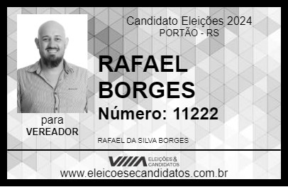 Candidato RAFAEL BORGES 2024 - PORTÃO - Eleições