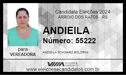 Candidato ANDIEILA 2024 - ARROIO DOS RATOS - Eleições