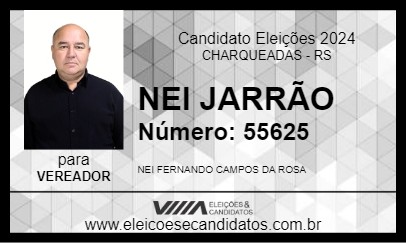 Candidato NEI JARRÃO 2024 - CHARQUEADAS - Eleições