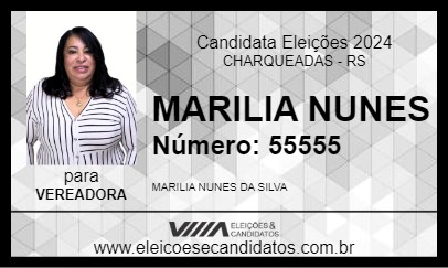 Candidato MARILIA NUNES 2024 - CHARQUEADAS - Eleições