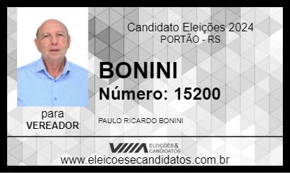 Candidato BONINI 2024 - PORTÃO - Eleições