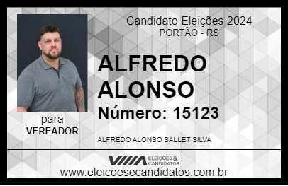 Candidato ALFREDO ALONSO 2024 - PORTÃO - Eleições