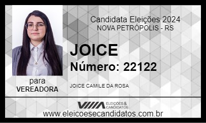 Candidato JOICE 2024 - NOVA PETRÓPOLIS - Eleições