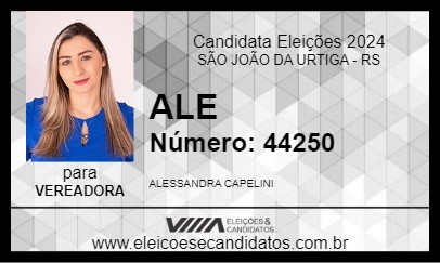 Candidato ALE 2024 - SÃO JOÃO DA URTIGA - Eleições