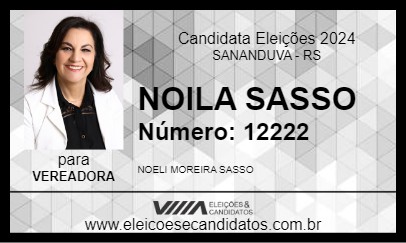 Candidato NOILA SASSO 2024 - SANANDUVA - Eleições