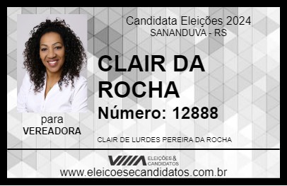 Candidato CLAIR DA ROCHA 2024 - SANANDUVA - Eleições