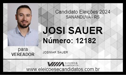 Candidato JOSI SAUER 2024 - SANANDUVA - Eleições