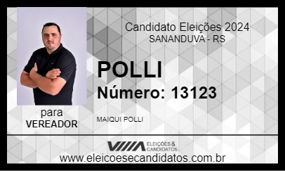 Candidato MAIQUI POLLI 2024 - SANANDUVA - Eleições