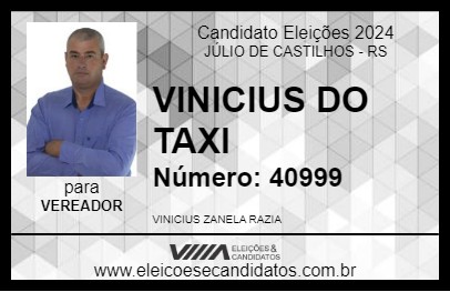 Candidato VINICIUS DO TAXI 2024 - JÚLIO DE CASTILHOS - Eleições