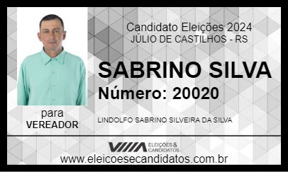 Candidato SABRINO SILVA 2024 - JÚLIO DE CASTILHOS - Eleições