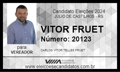 Candidato VITOR FRUET 2024 - JÚLIO DE CASTILHOS - Eleições