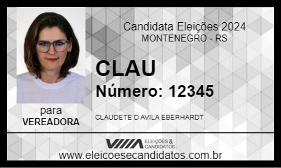 Candidato CLAU 2024 - MONTENEGRO - Eleições