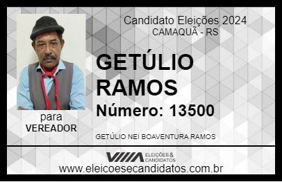 Candidato GETÚLIO RAMOS 2024 - CAMAQUÃ - Eleições