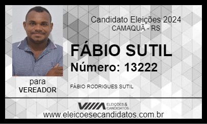 Candidato FÁBIO SUTIL 2024 - CAMAQUÃ - Eleições