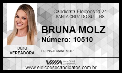 Candidato BRUNA MOLZ 2024 - SANTA CRUZ DO SUL - Eleições