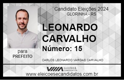 Candidato LEONARDO CARVALHO 2024 - GLORINHA - Eleições