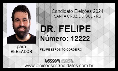 Candidato DR. FELIPE 2024 - SANTA CRUZ DO SUL - Eleições