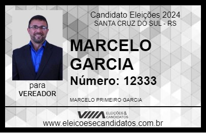 Candidato MARCELO GARCIA 2024 - SANTA CRUZ DO SUL - Eleições