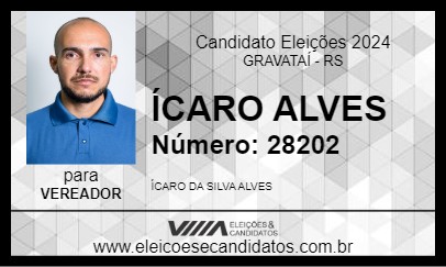 Candidato ÍCARO ALVES 2024 - GRAVATAÍ - Eleições