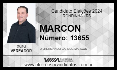 Candidato MARCON 2024 - RONDINHA - Eleições