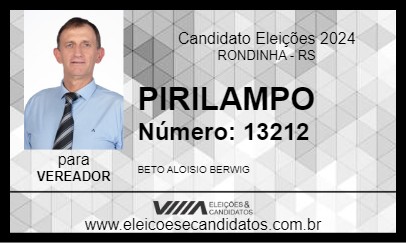 Candidato PIRILAMPO 2024 - RONDINHA - Eleições