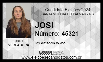 Candidato JOSI 2024 - SANTA VITÓRIA DO PALMAR - Eleições