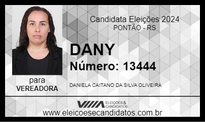 Candidato DANY 2024 - PONTÃO - Eleições