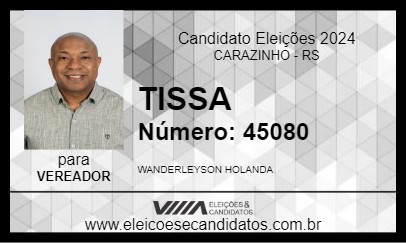 Candidato TISSA 2024 - CARAZINHO - Eleições