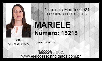 Candidato MARIELE 2024 - FLORIANO PEIXOTO - Eleições