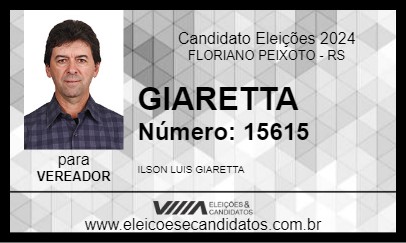 Candidato GIARETTA 2024 - FLORIANO PEIXOTO - Eleições